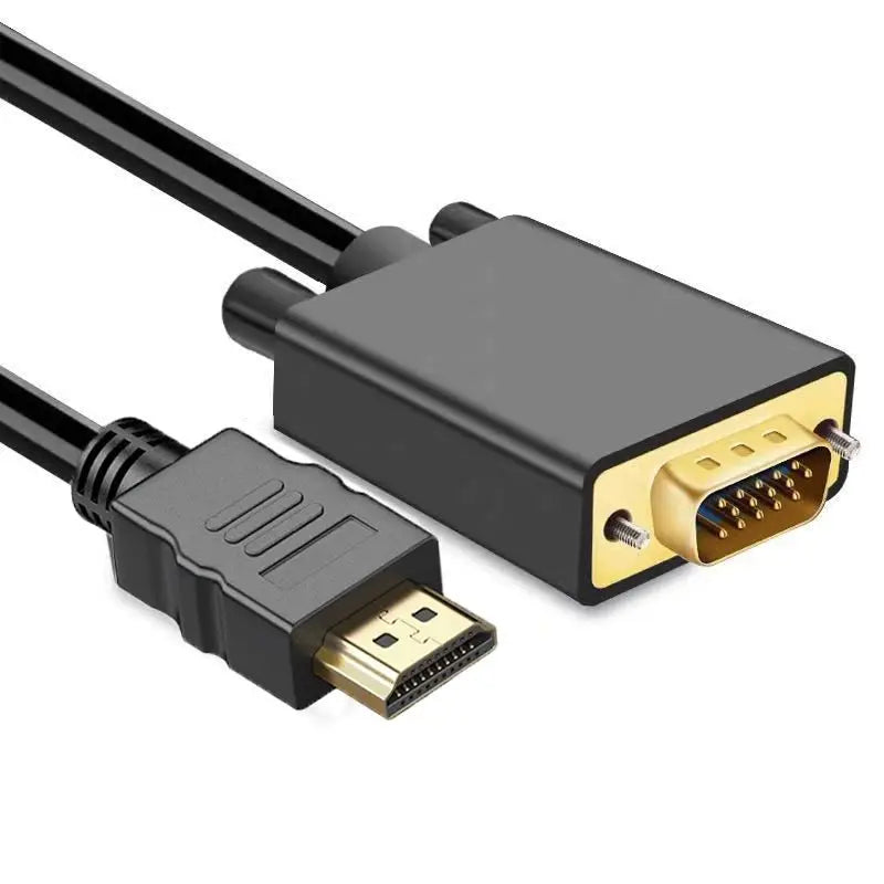 1.8m HDMI to VGA Adapter Cable – 1080P Full HD, Plug & Play