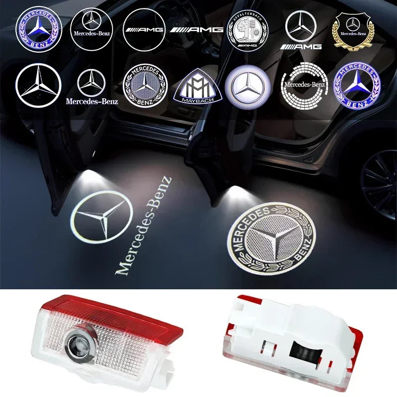 2pcs LED Door Welcome Lights – Mercedes Benz AMG (A/C/E/GLC/GLA/GLE)