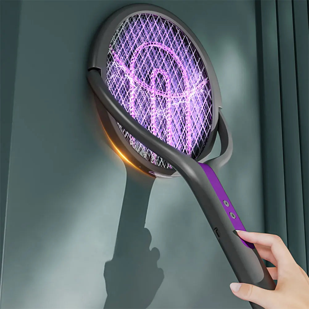 2-in-1 Electric Fly Swatter & Mosquito Trap – Rechargeable Bug Zapper