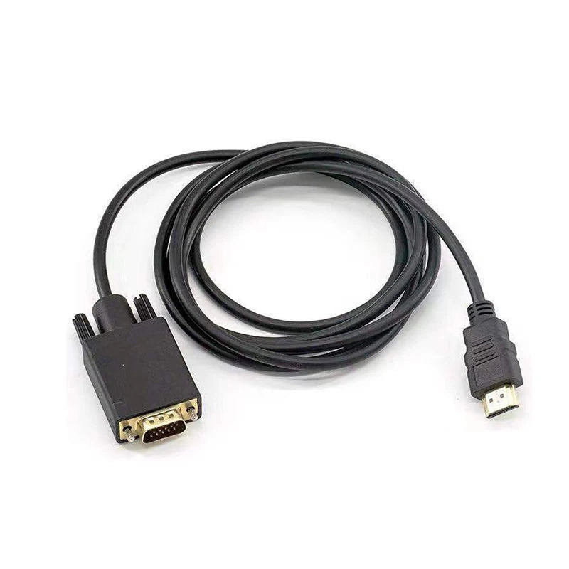 1.8m HDMI to VGA Adapter Cable – 1080P Full HD, Plug & Play